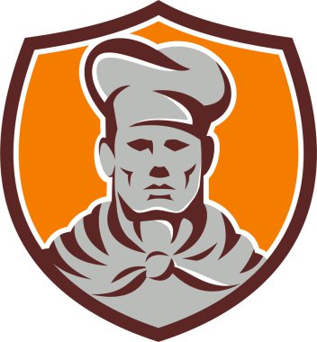 Chef Cook Shield Retro