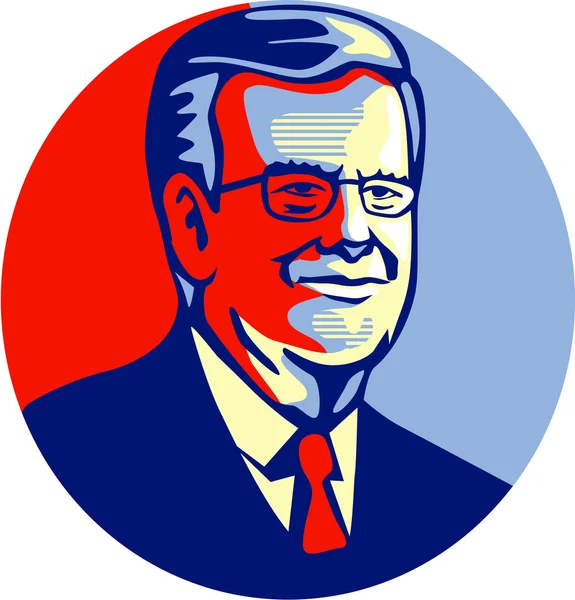 Jeb Bush 2016 republikánus jelölt — Stock Vector