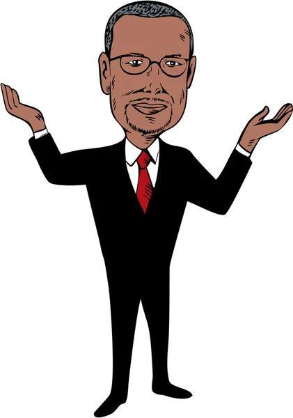 Ben Carson 2016 Candidato Republicano Desenhos animados — Vetor de Stock