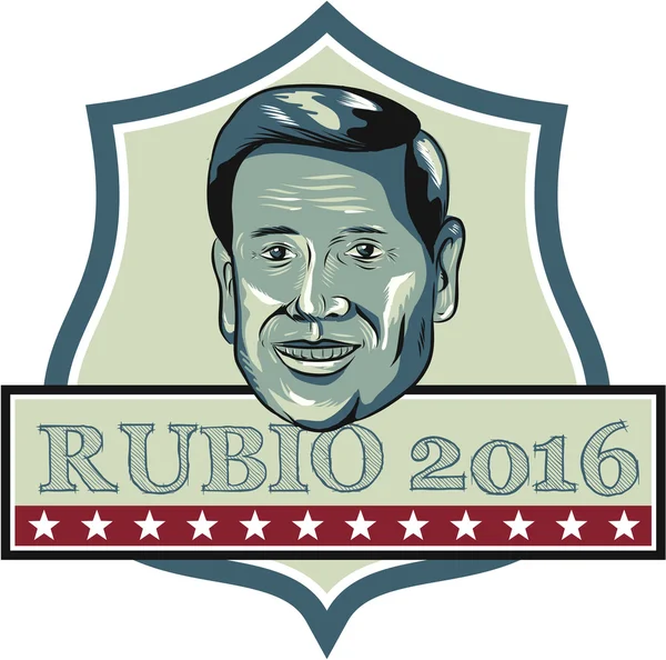 Marco rubio 2016 republikanischer Kandidat — Stockvektor