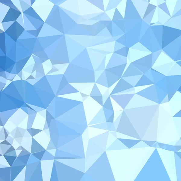 Schneesturm blau abstrakte niedrige Polygon Hintergrund — Stockvektor
