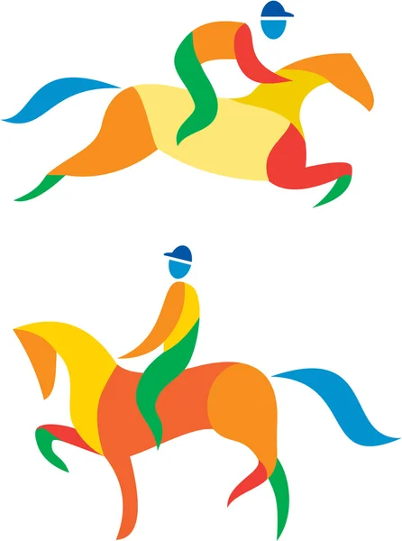 Equestrian Icon — Stock Vector