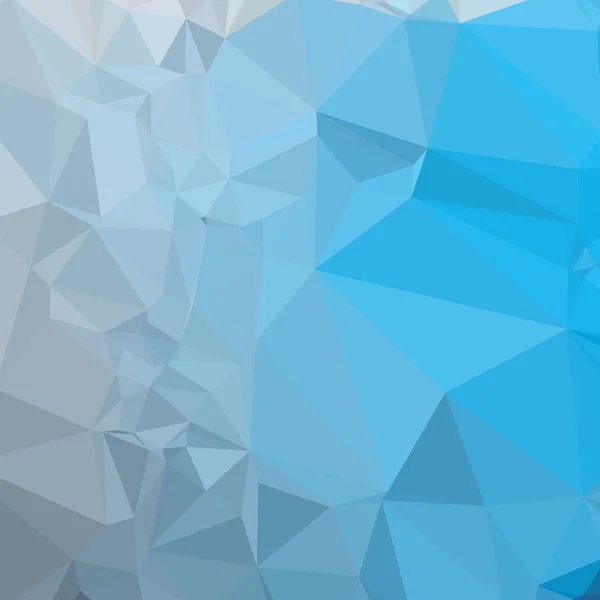 Capri Blue Abstract Low Polygon Background — Stock vektor