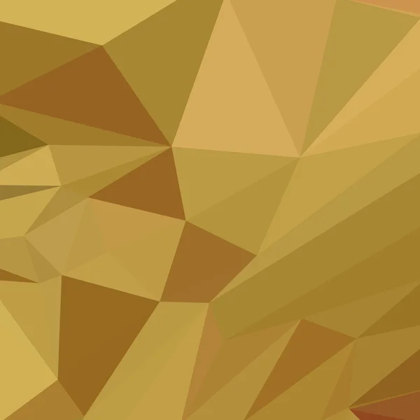 Goldenrod amarelo abstrato baixo polígono fundo — Vetor de Stock