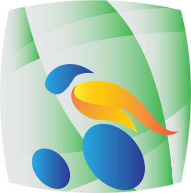 Wheelchair Racer Racing Square Retro