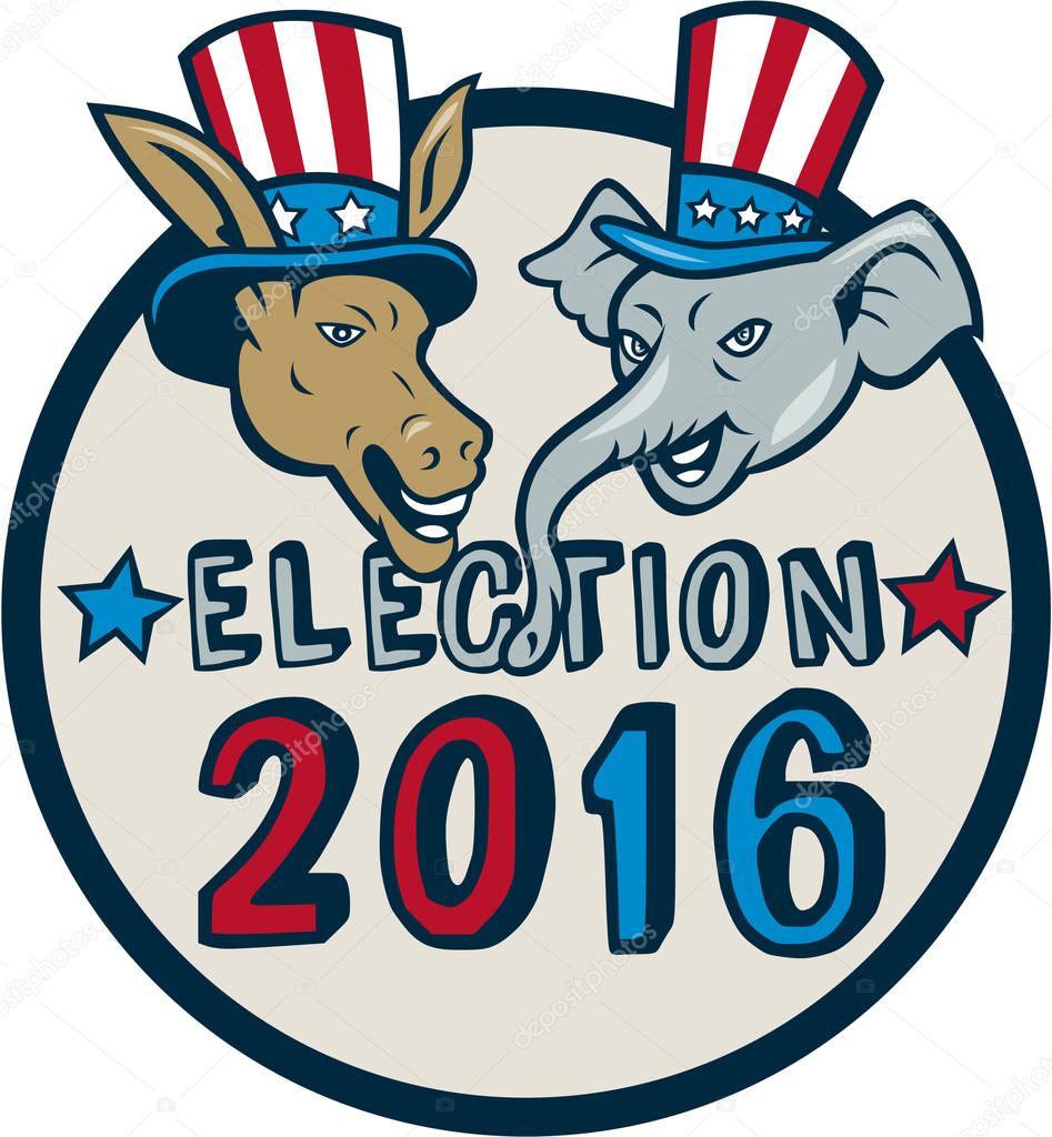 US Election 2016 Mascots