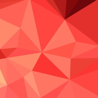 Tangerine Orange Abstract Low Polygon Background