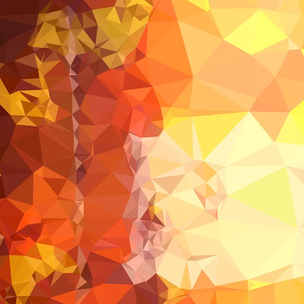 Orange safran profond abstrait bas fond de polygone — Image vectorielle