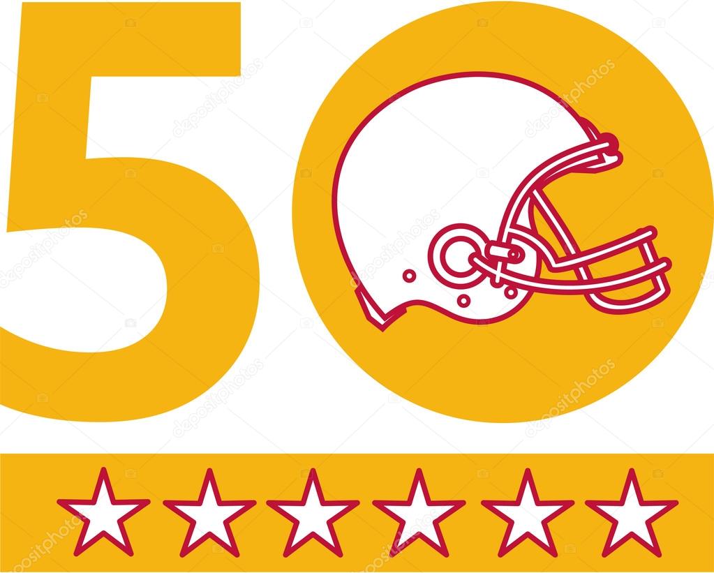 50 Pro Football Championship Sunday Helmet