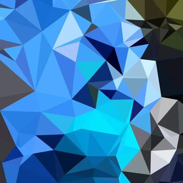 Air Force Blue Abstract Low Polygon Background — ストックベクタ