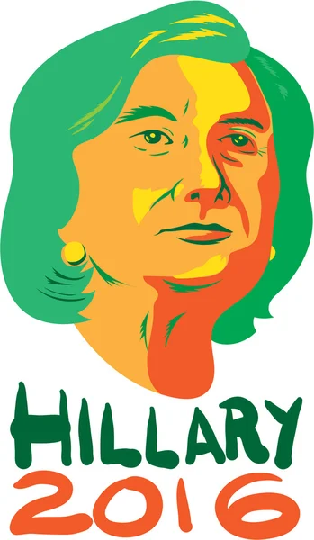 Hillary Clinton Presidente 2016 — Vetor de Stock