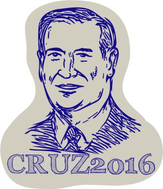 Ted Cruz 2016 President Drawing