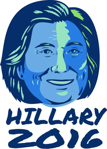 Hillary Presidente 2016 Retro — Archivo Imágenes Vectoriales