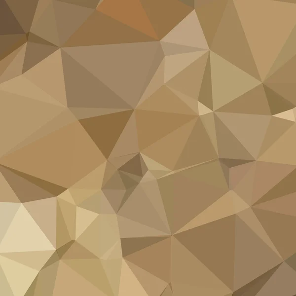 Burlywood braun abstrakt niedrigen Polygon Hintergrund — Stockvektor