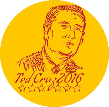 Ted Cruz 2016 Cumhuriyetçi çizim