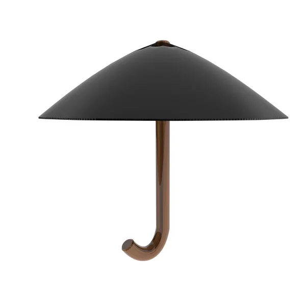 Schwarzer Regenschirm, 3d — Stockfoto