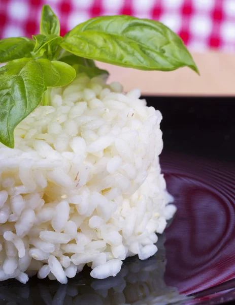 Rice timbale with basil — Stock Photo, Image