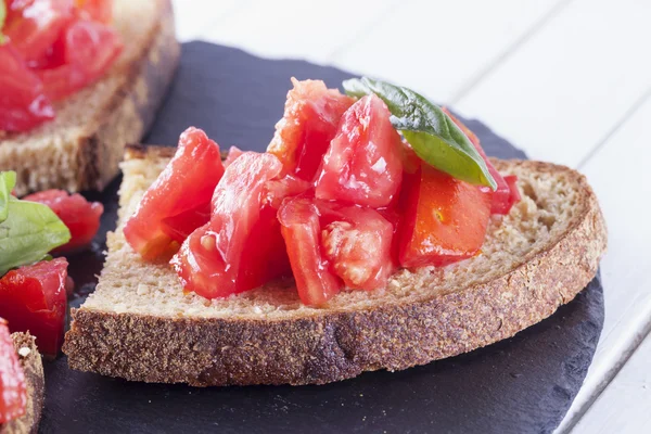 Bruschetta with tomato — Stock Photo, Image