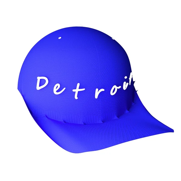 Sombrero de béisbol con palabras Detroit — Foto de Stock