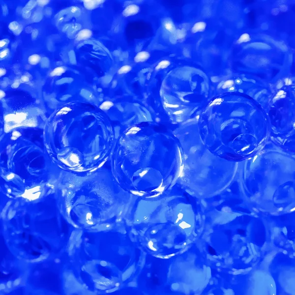 Modré bubliny pozadí — Stock fotografie