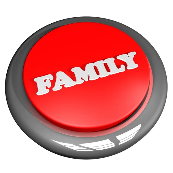 Family button isolated over white — Stock Photo, Image