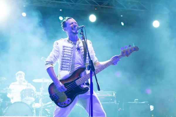 Julio 2021 Genoa Italia Ministri Banda Rock Italiana Toca Vivo — Foto de Stock
