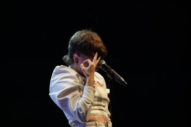 22 Temmuz 2021 - İtalyan grup Melancholia Goa-Boa Festivali için Savona 'daki Fortezza del Priamar' da canlı performans sergiliyor.