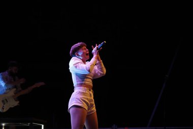 22 Temmuz 2021 - İtalyan grup Melancholia Goa-Boa Festivali için Savona 'daki Fortezza del Priamar' da canlı performans sergiliyor.