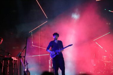 4 Eylül 2021 - Alman müzisyen Apparat grubuyla birlikte Cenova, İtalya 'da Arena del Mare di Porto Antico' daki Balena Festivali 'nde canlı performans sergiliyor.