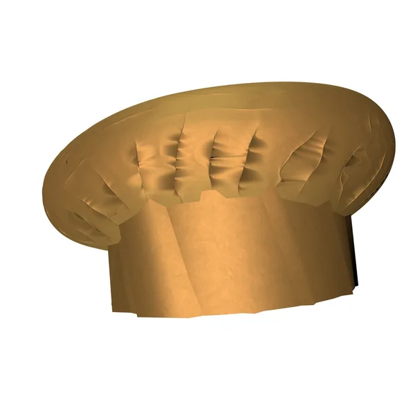 Chapéu de cozinheiro dourado — Fotografia de Stock