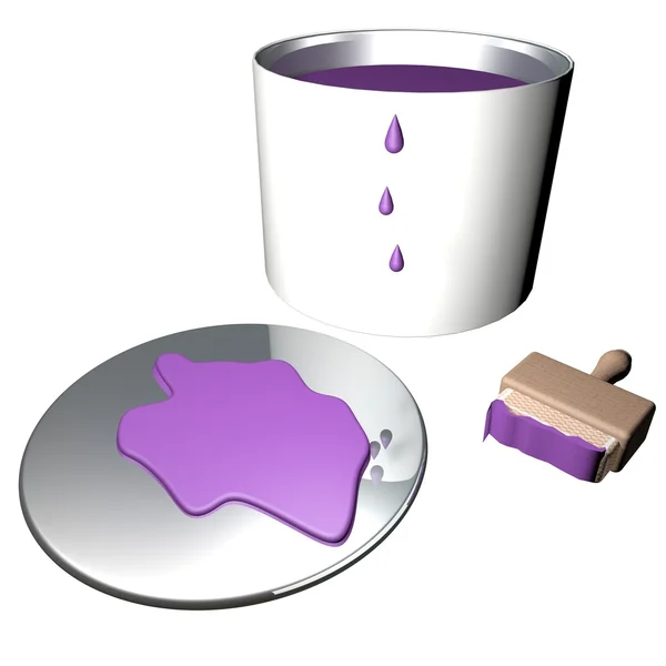 Purple paint — Stock Photo, Image