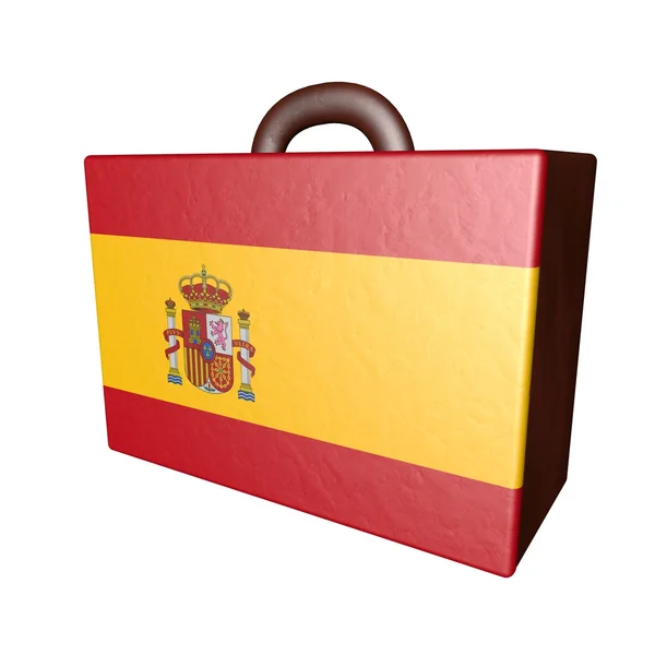 Іспанія чемодан — стокове фото