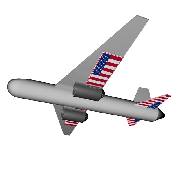 Avião dos EUA — Fotografia de Stock