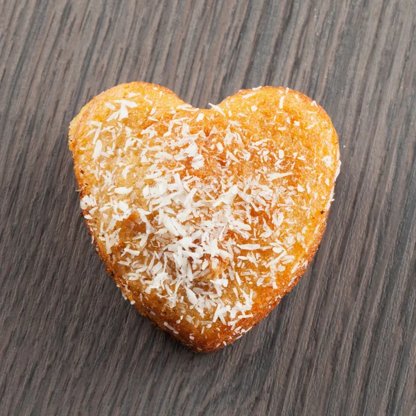 Kalp bisküvi — Stok fotoğraf