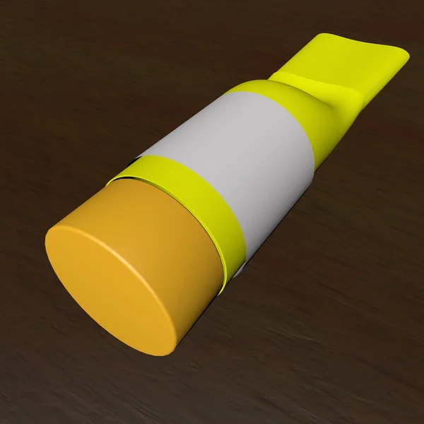 Yellow tube — Stock Photo, Image