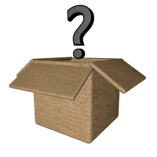 Interrogative box — Stock Photo, Image