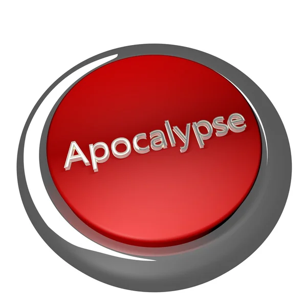 Apocalypse button — Stock Photo, Image