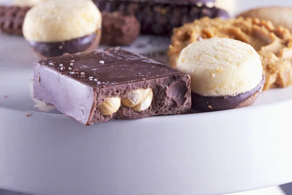 Biscotti e torrone — Foto Stock