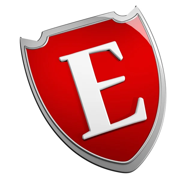 E Shield — Stock Photo, Image