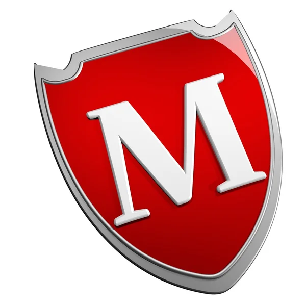 M Shield — Stock Photo, Image