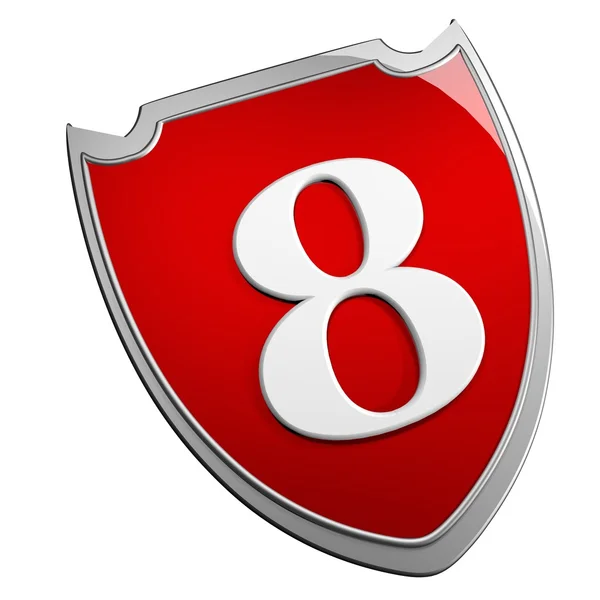 Escudo 8 — Fotografia de Stock