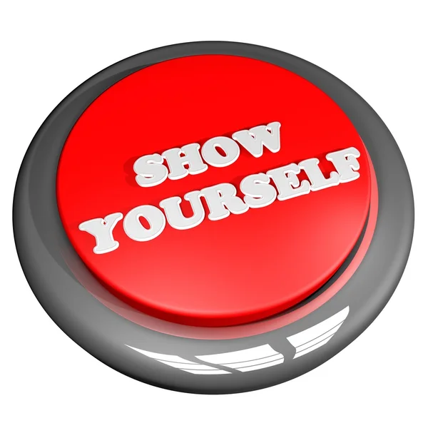 Show yourself button — Stock Photo, Image