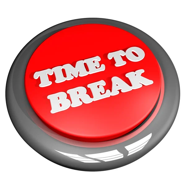 Time to break button — Stock Photo, Image