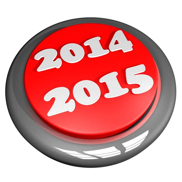 2014 2015 button — Stock Photo, Image