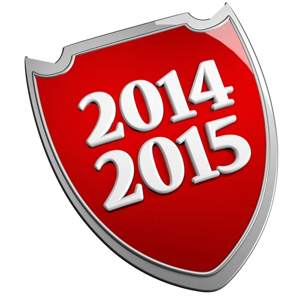 2014 2015 Shield — Stock Photo, Image