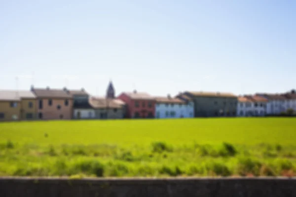 Häuser und Gras — Stockfoto