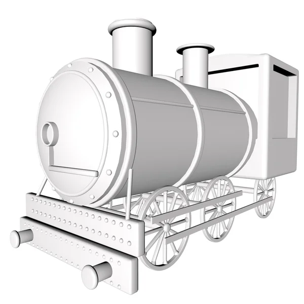 Damplokomotiv - Stock-foto