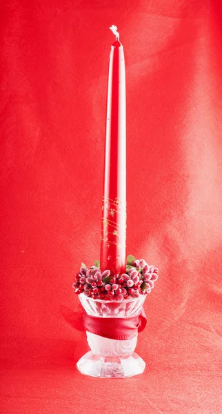 Christmas candle — Stock Photo, Image