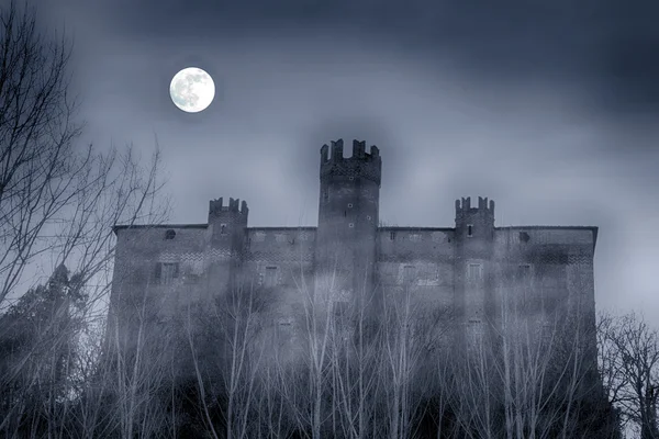 Κάστρο τη νύχτα — Φωτογραφία Αρχείου