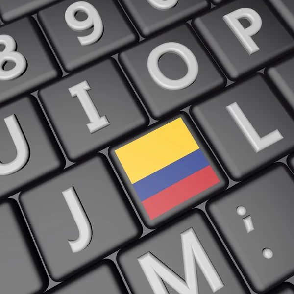 Colombia key — Stock Photo, Image
